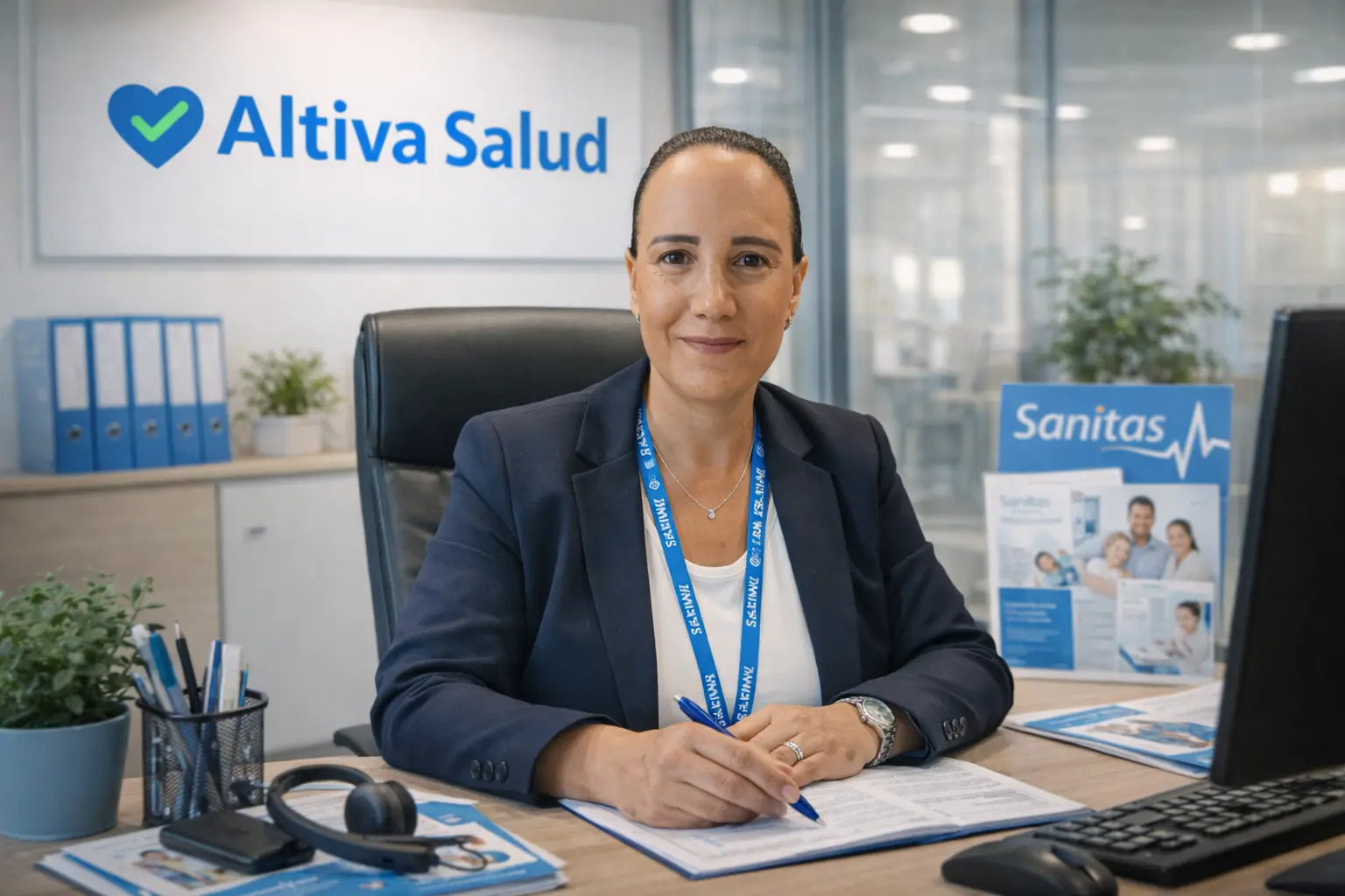 Mujer asesora de Altiva Salud - Agente Oficial Sanitas Barcelona